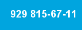 929 815-67-11